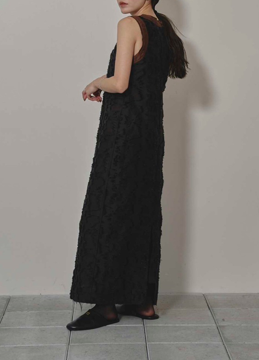 提花鉛筆裙連身裙